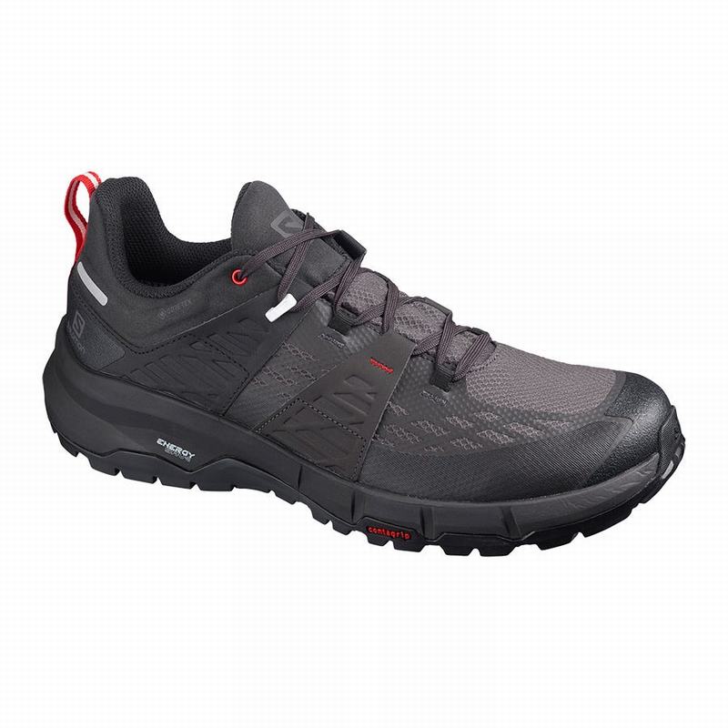 Chaussures De Randonnée Salomon Homme Noir / Rouge - Salomon ODYSSEY GTX - France (8079-FBCXJ)